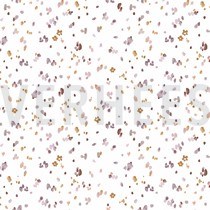 JERSEY DIGITAL FLOWERS AND LEAVES WHITE/OLD BLUSH (thumbnail)