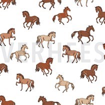 FRENCH TERRY HORSES WHITE (thumbnail)