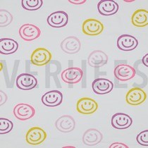 SOFT SWEAT SMILEY ECRU/PINK (thumbnail)