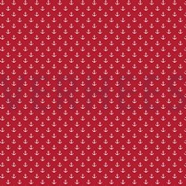 COATED COTTON PETIT ANCHOR RED (thumbnail)
