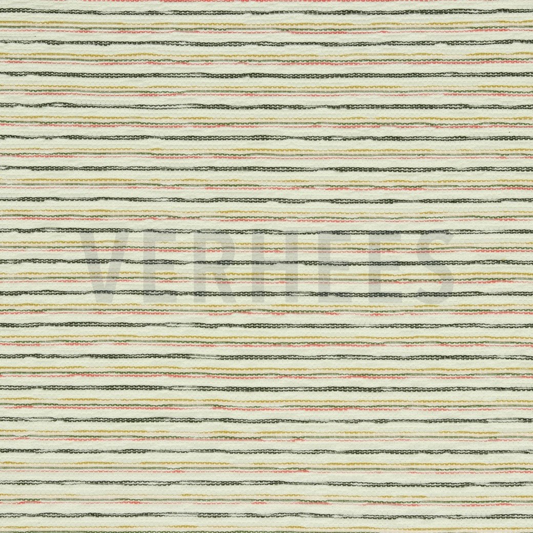 YARN DYED KNITTED STRIPE MULTICOLOUR