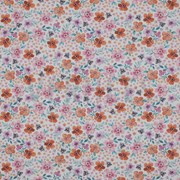 FINE POPLIN DIGITAL FLOWERS WHITE (thumbnail)