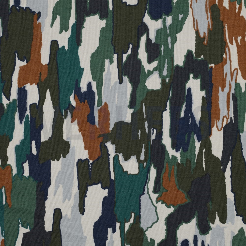 SOFT SWEAT ABSTRACT PAINT ARMY GREEN