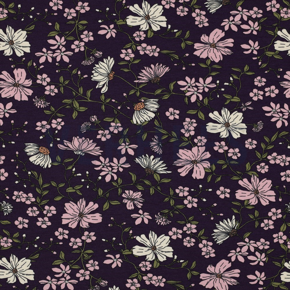 JERSEY FLOWERS PURPLE (hover)