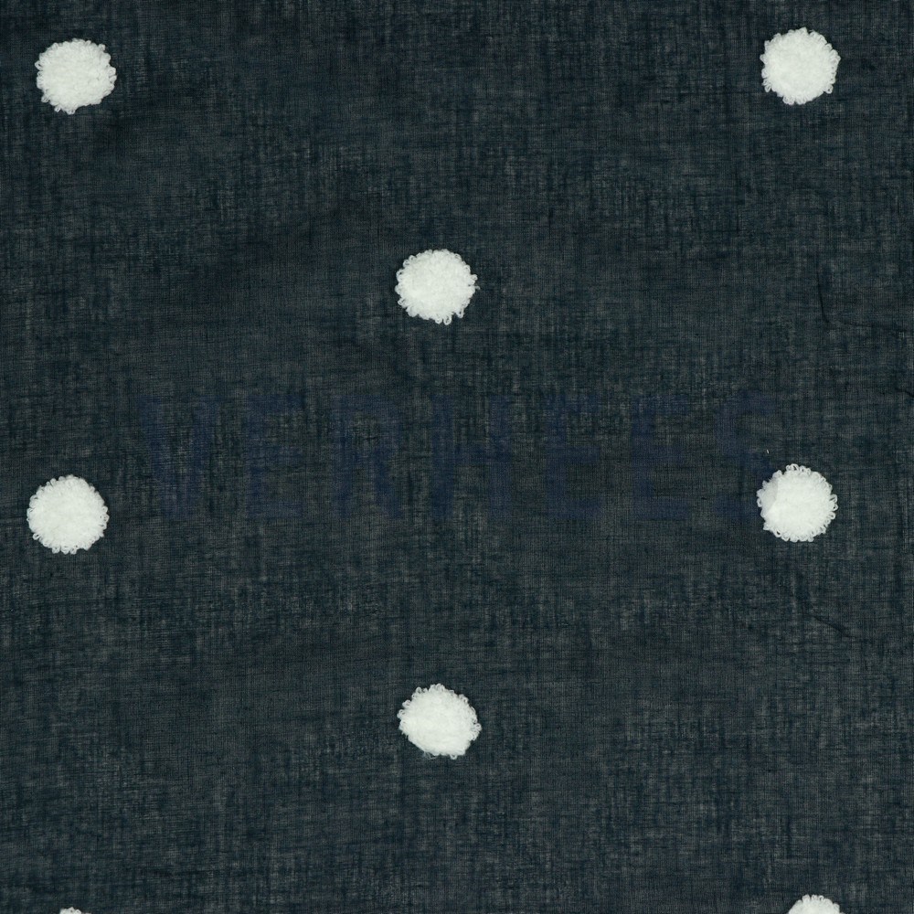 COTTON VOILE DOTS NAVY / WHITE (hover)