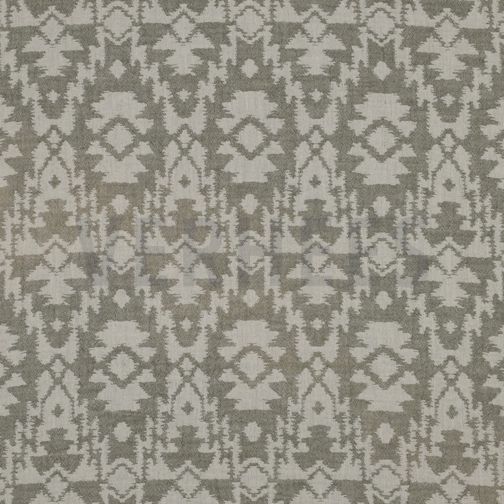 DOUBLE GAUZE JACQUARD AZTEC ARMY GREEN (hover)
