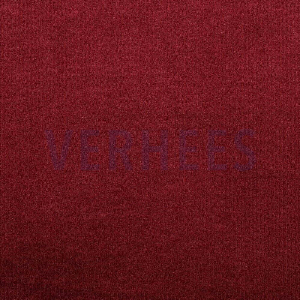 CORDUROY WASHED 6W STRETCH BORDEAUX RED