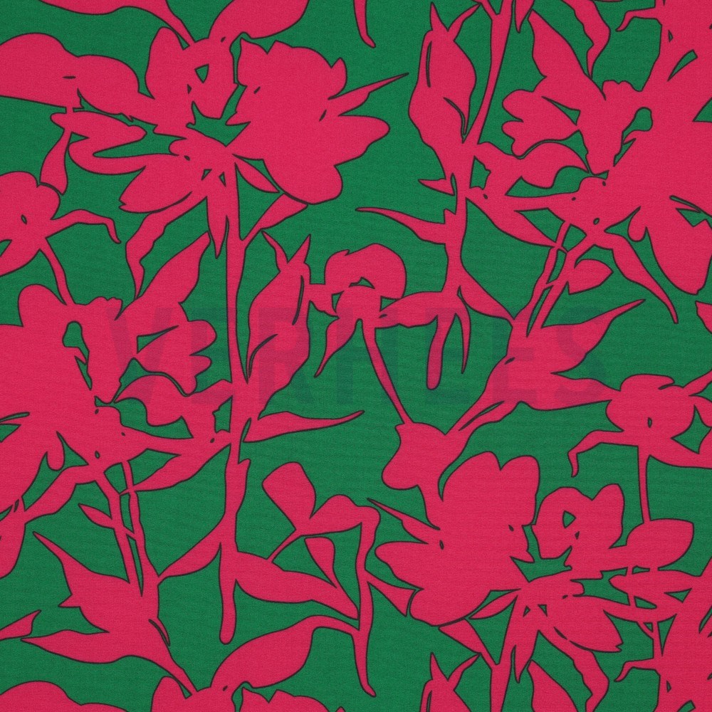 MAGNOLIA STRETCH GRAPHIC GREEN / PINK (hover)