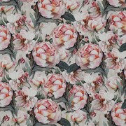 VISCOSE POPLIN STRETCH DIGITAL FLOWERS GREEN (thumbnail)