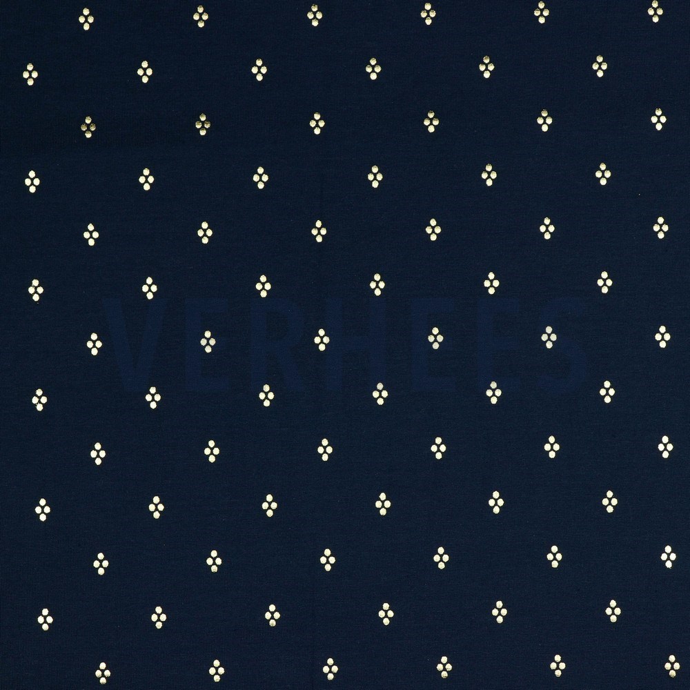 JERSEY FOIL DOTS NAVY (hover)