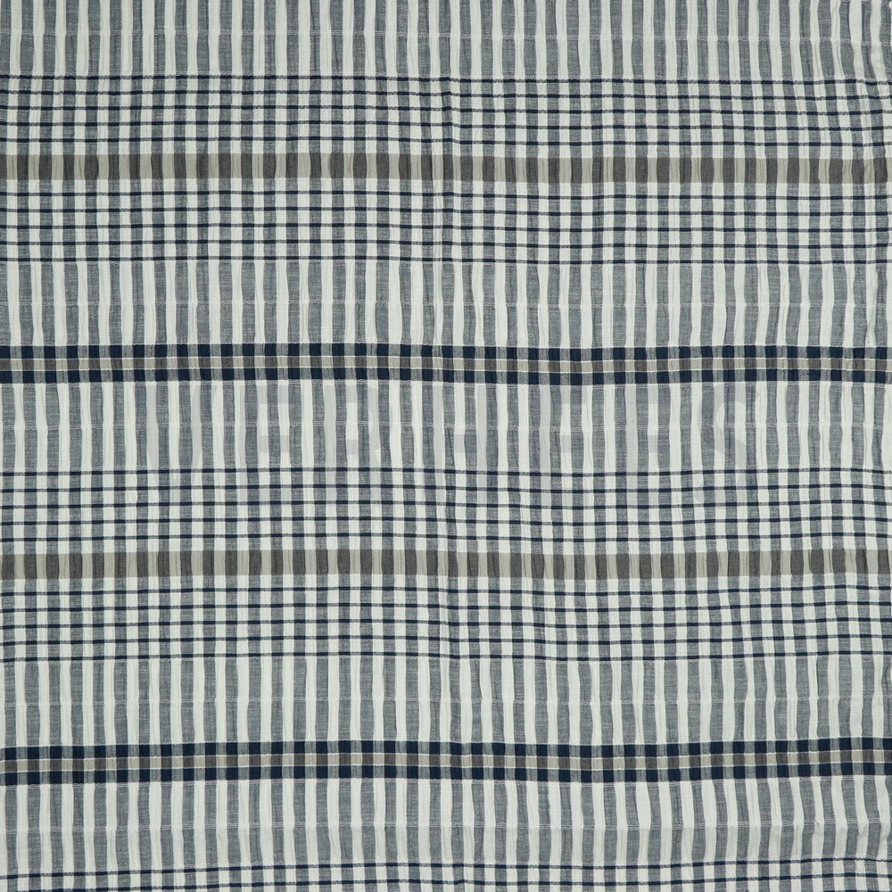 YARN DYED CHECK NAVY (hover)