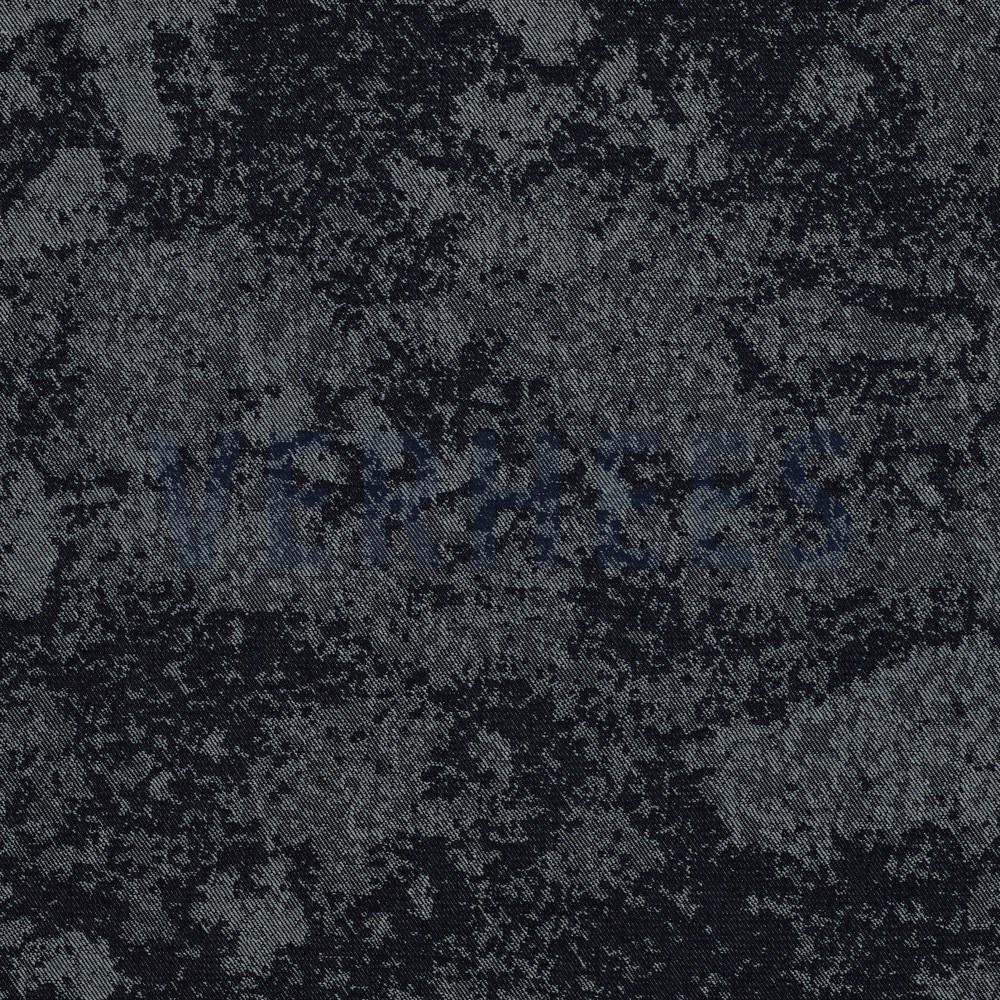 JEANS JACQUARD ABSTRACT INDIGO (hover)