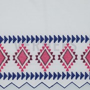 COTTON VOILE EMBROIDERY 1-SIDE WHITE / BLUE (thumbnail)