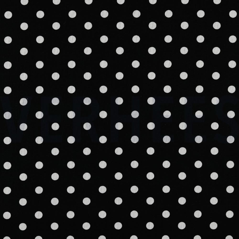 POPLIN DOTS BLACK