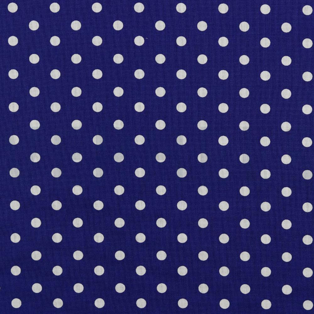 POPLIN DOTS COBALT