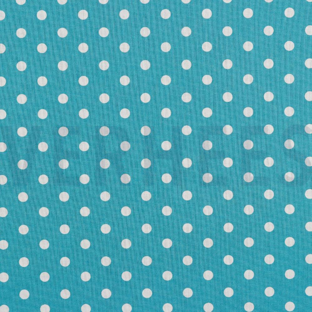 POPLIN DOTS TURQUOISE