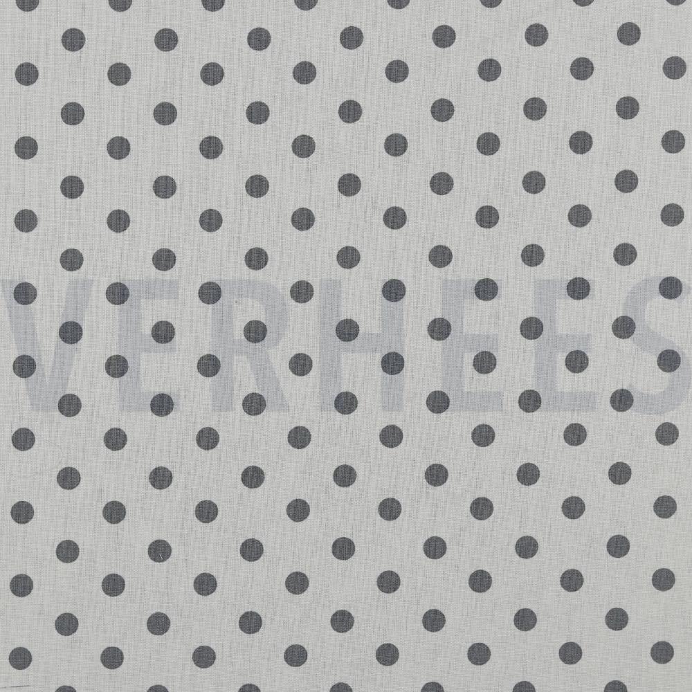 POPLIN DOTS WHITE/GREY (hover)