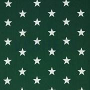 POPLIN STARS DARK GREEN (thumbnail)