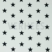 POPLIN STARS WHITE/BLACK (thumbnail)