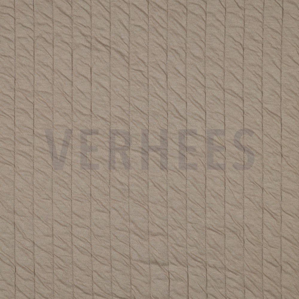 QUILTED JERSEY STRIPE SAND (hover)