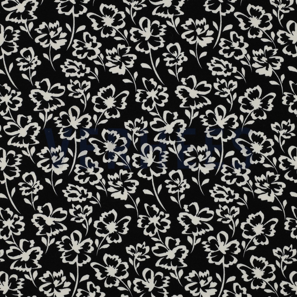 SOFT SWEAT FLOWERS BLACK (hover)