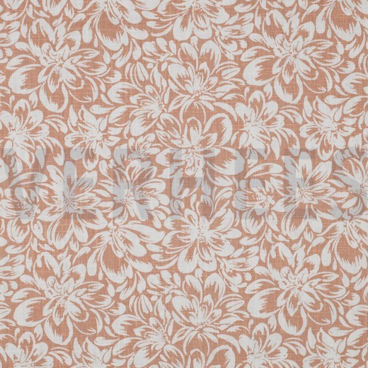LINEN WASHED FLOWERS LIGHT APRICOT (hover)