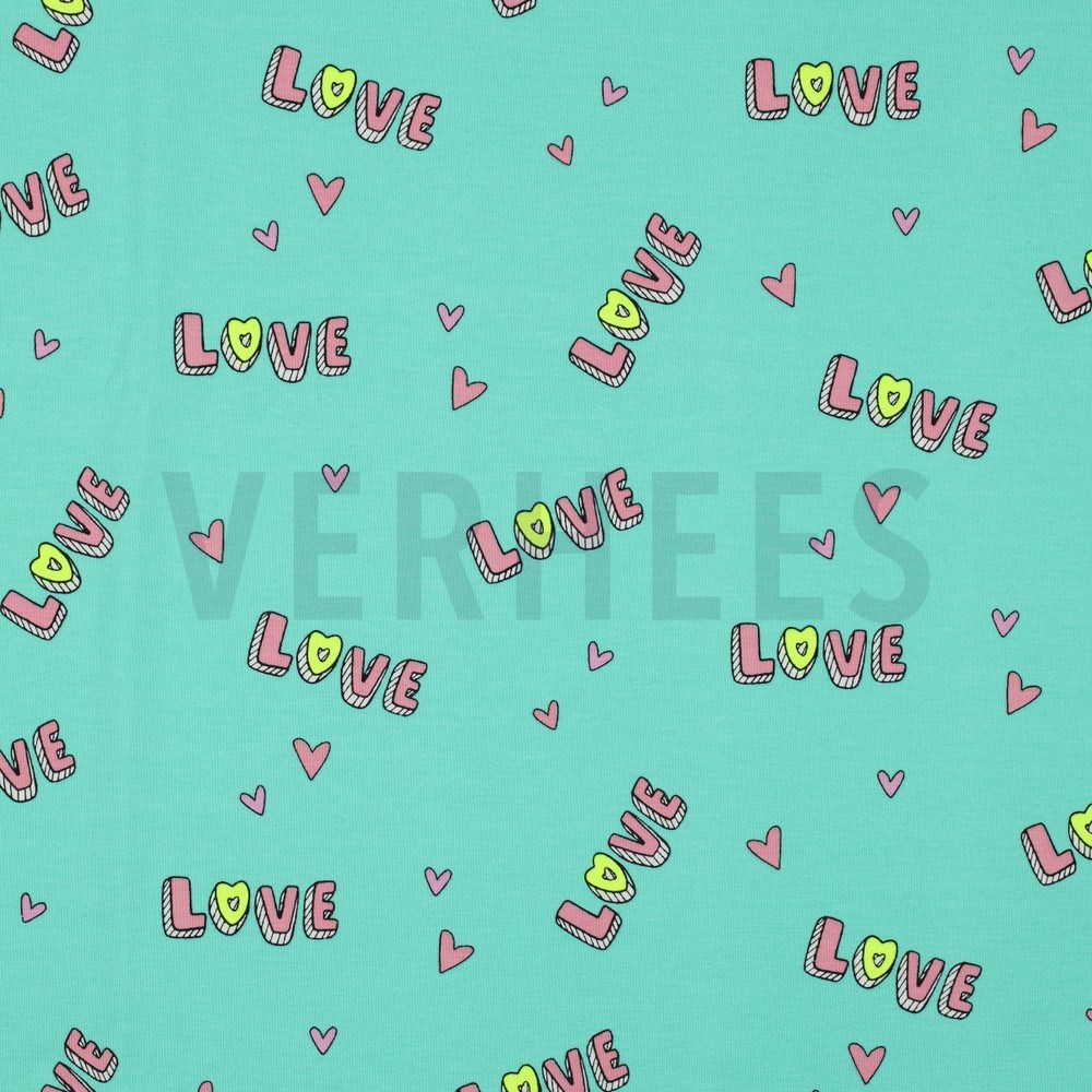JERSEY NEON LOVE MINT (hover)