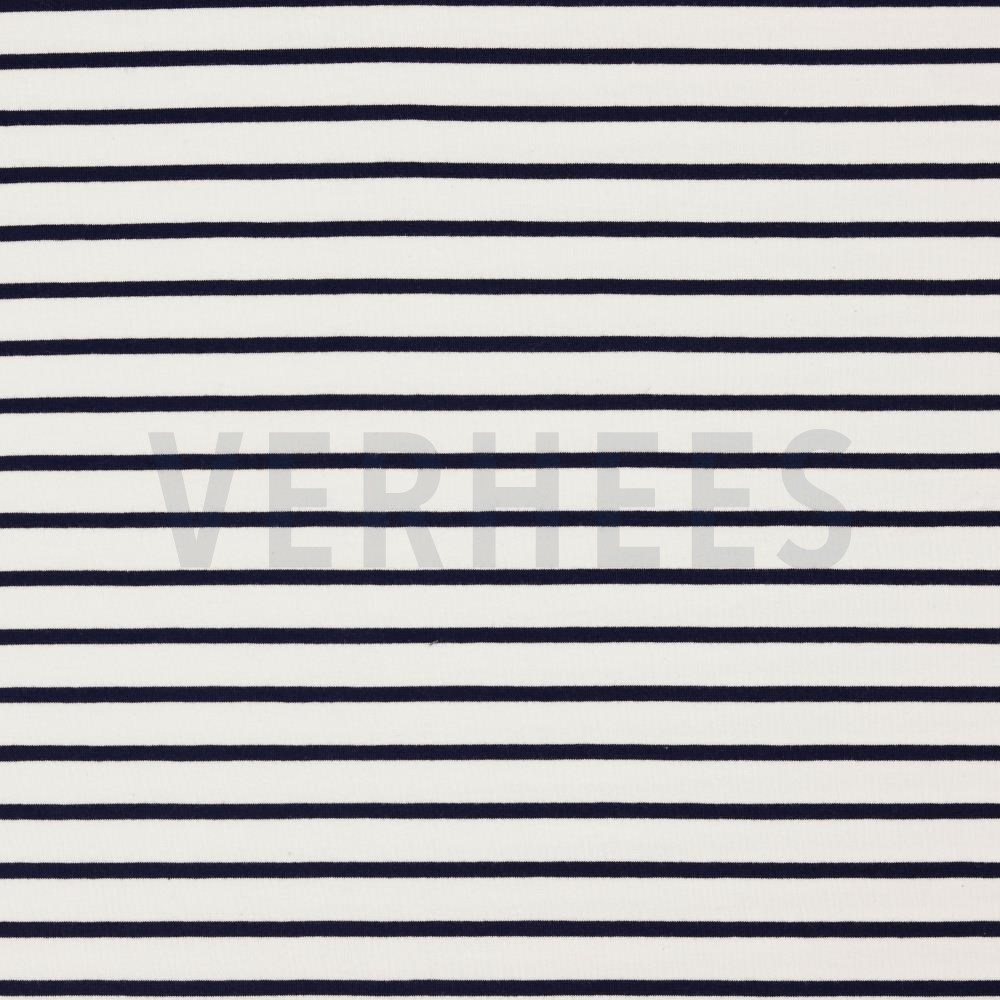 FRENCH TERRY STRIPE ECRU/NAVY (hover)