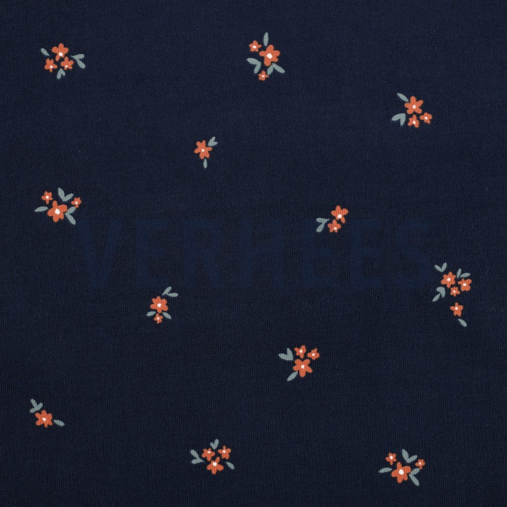 BABYCORD FLOWERS NAVY (hover)