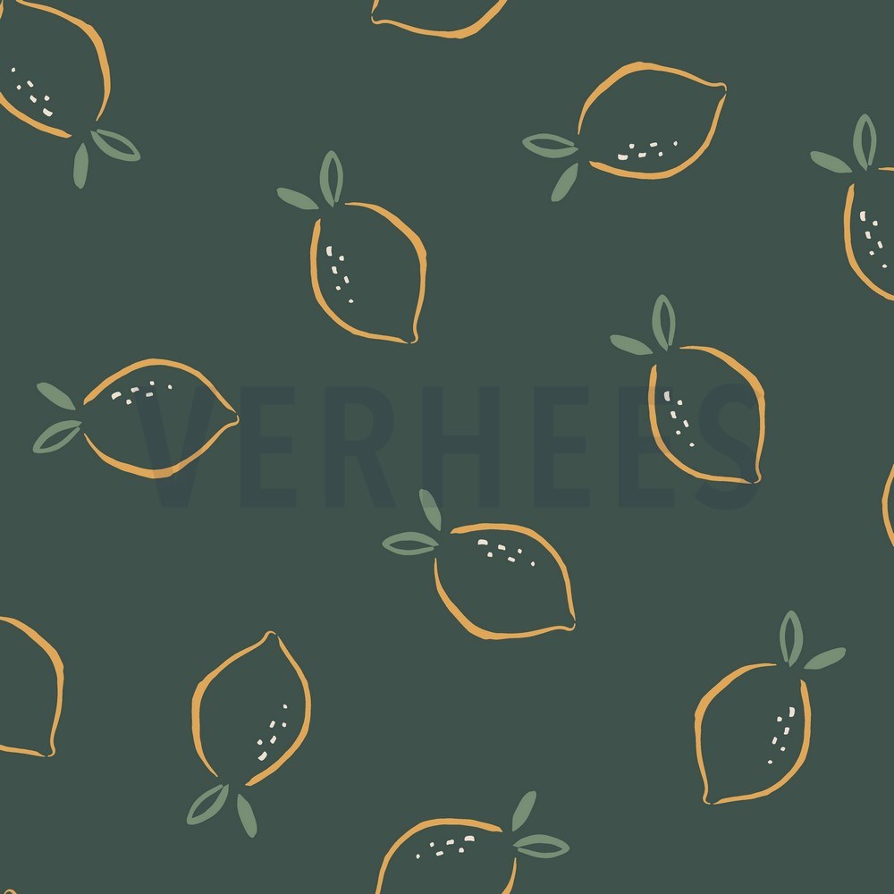 FRENCH TERRY FRUIT ARMY GREEN (hover)