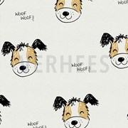 SWEAT MELANGE DOGS ECRU MELANGE (thumbnail)