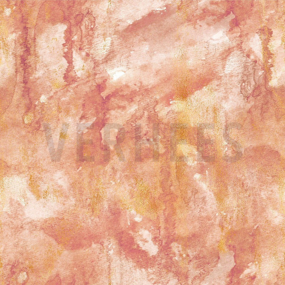 CANVAS DIGITAL MARBLE SALMON / GOLD (hover)