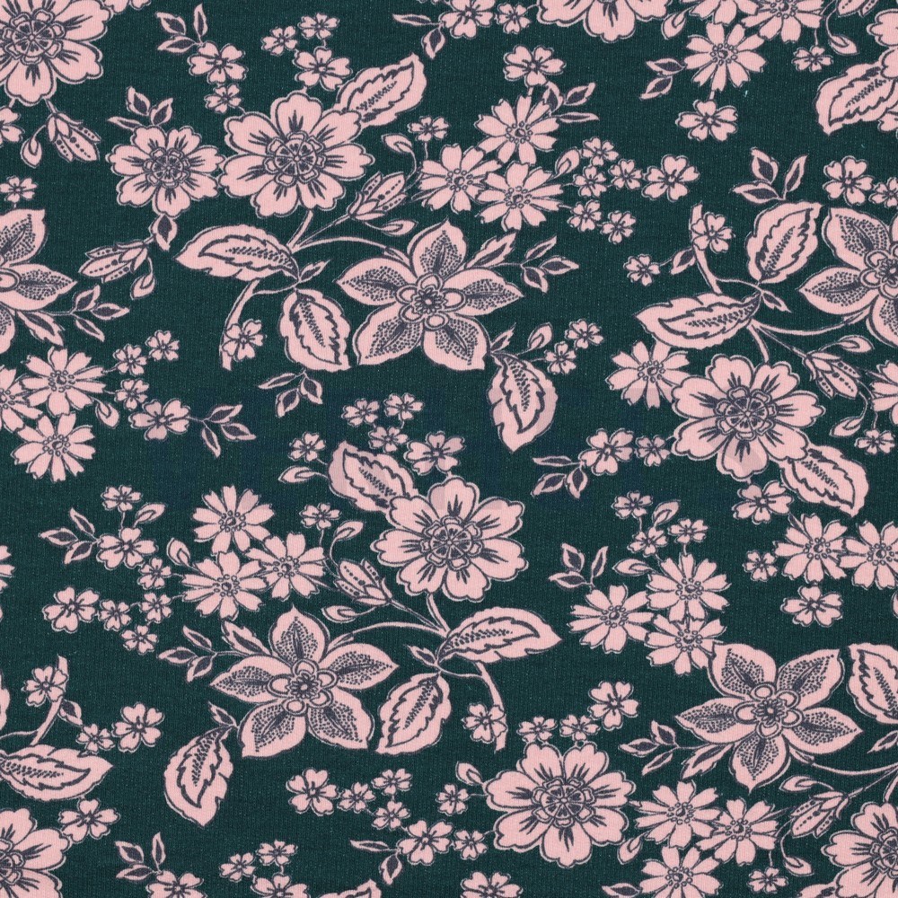 SOFT SWEAT FLOWERS EMERALD (hover)