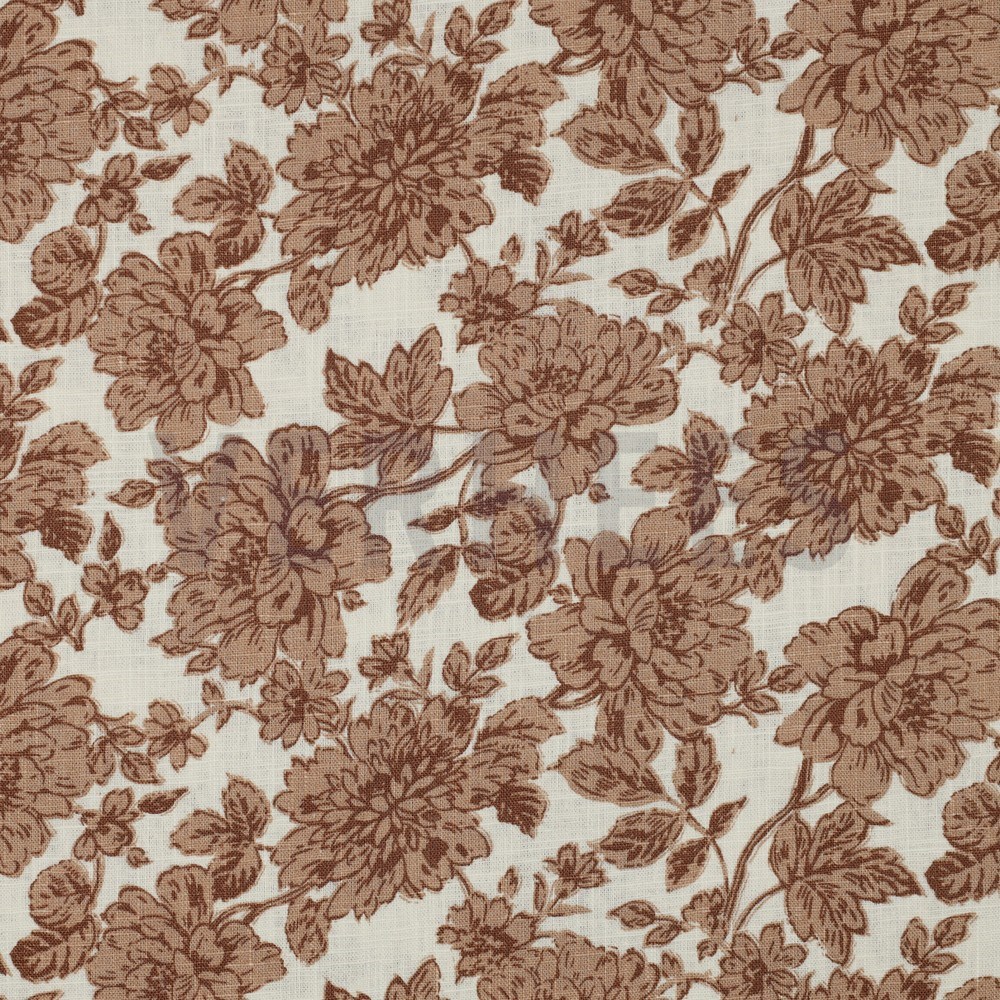 LINEN WASHED FLOWERS OFF WHITE (hover)