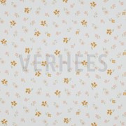 POPLIN GOOSE AND FLOWERS WHITE (thumbnail)