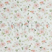DOUBLE GAUZE DIGITAL FLOWERS WHITE (thumbnail)