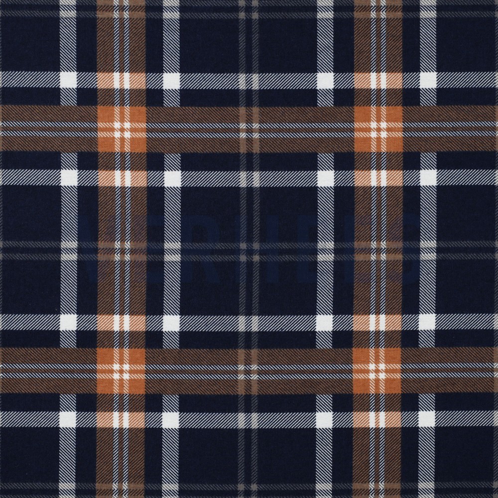 FLANNEL PLAID NAVY/RUST (hover)