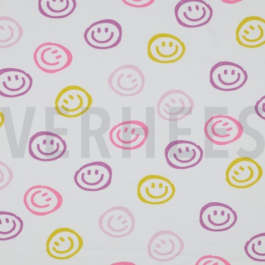 SOFT SWEAT SMILEY ECRU/PINK