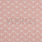 DOUBLE GAUZE WHITE EMBROIDERY OLD ROSE (thumbnail)