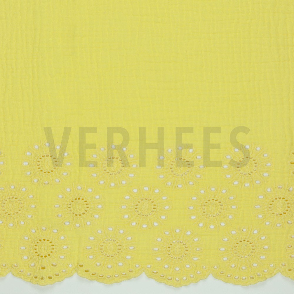 DOUBLE GAUZE BORDER 1-SIDE SOFT YELLOW (hover)
