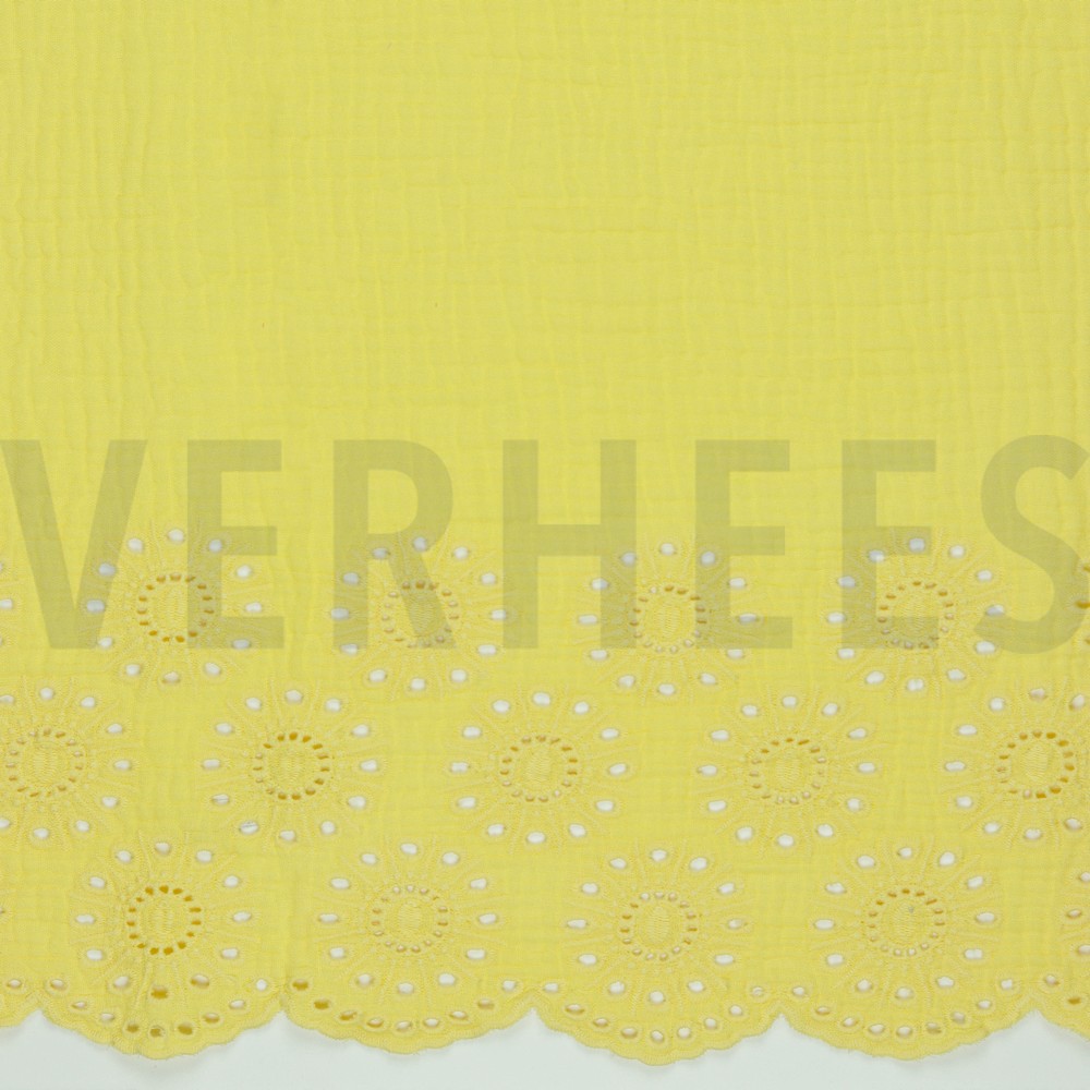 DOUBLE GAUZE BORDER 1-SIDE SOFT YELLOW (hover)