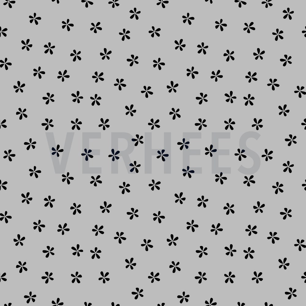 SOFT SWEAT SIMPLE FLOWERS LIGHT GREY (hover)
