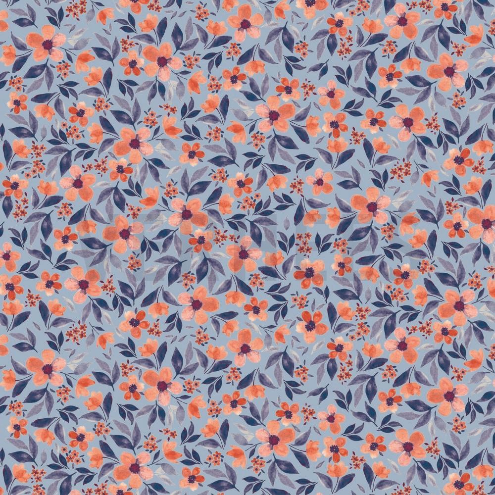 JERSEY DIGITAL FLOWERS BABY BLUE (hover)
