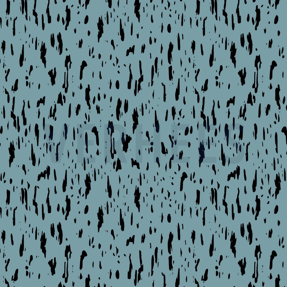 JERSEY DOTS AND SHAPES LIGHT TURQUOISE (hover)