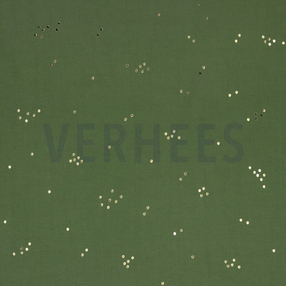 RADIANCE FOIL DOTS ARMY GREEN