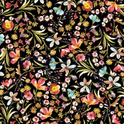 VISCOSE JERSEY DIGITAL FLOWERS BLACK (thumbnail)