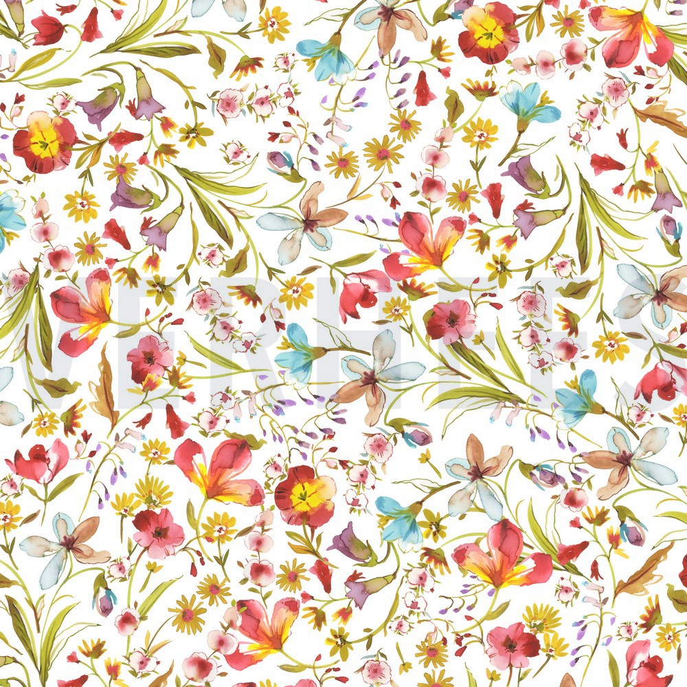 VISCOSE JERSEY DIGITAL FLOWERS WHITE (hover)