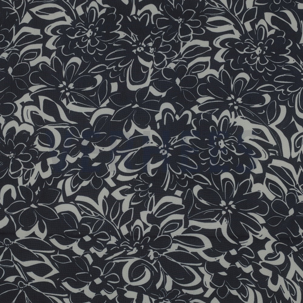 CHIFFON FLOWERS NAVY (hover)