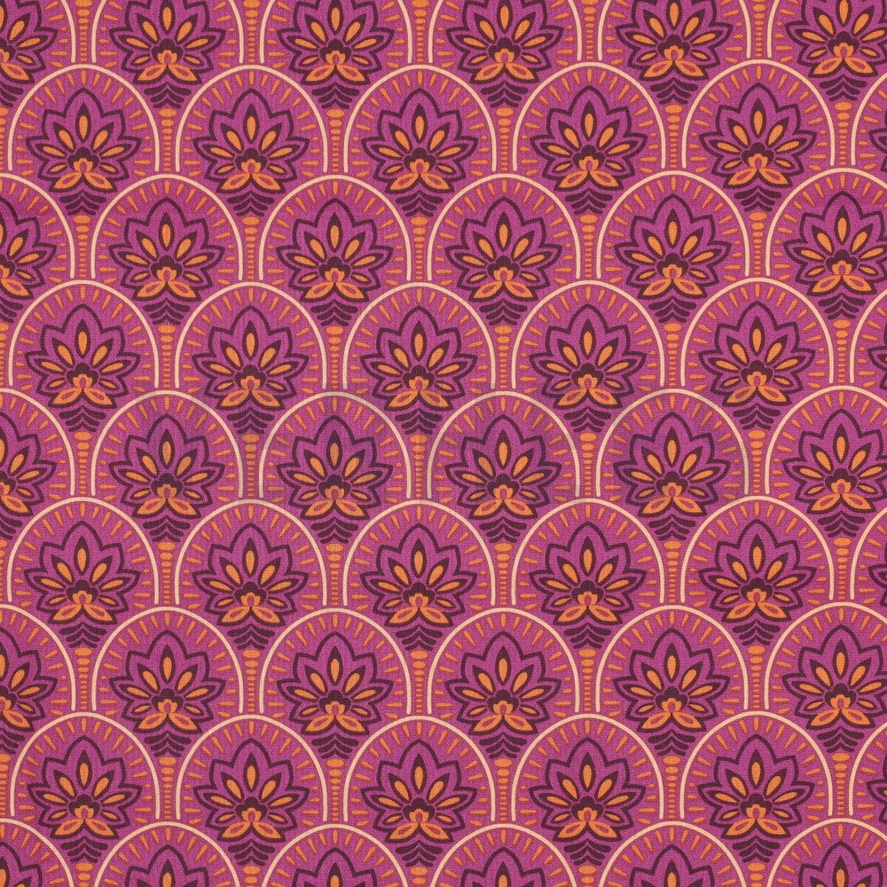 COATED COTTON ABSTRACT PINK (hover)