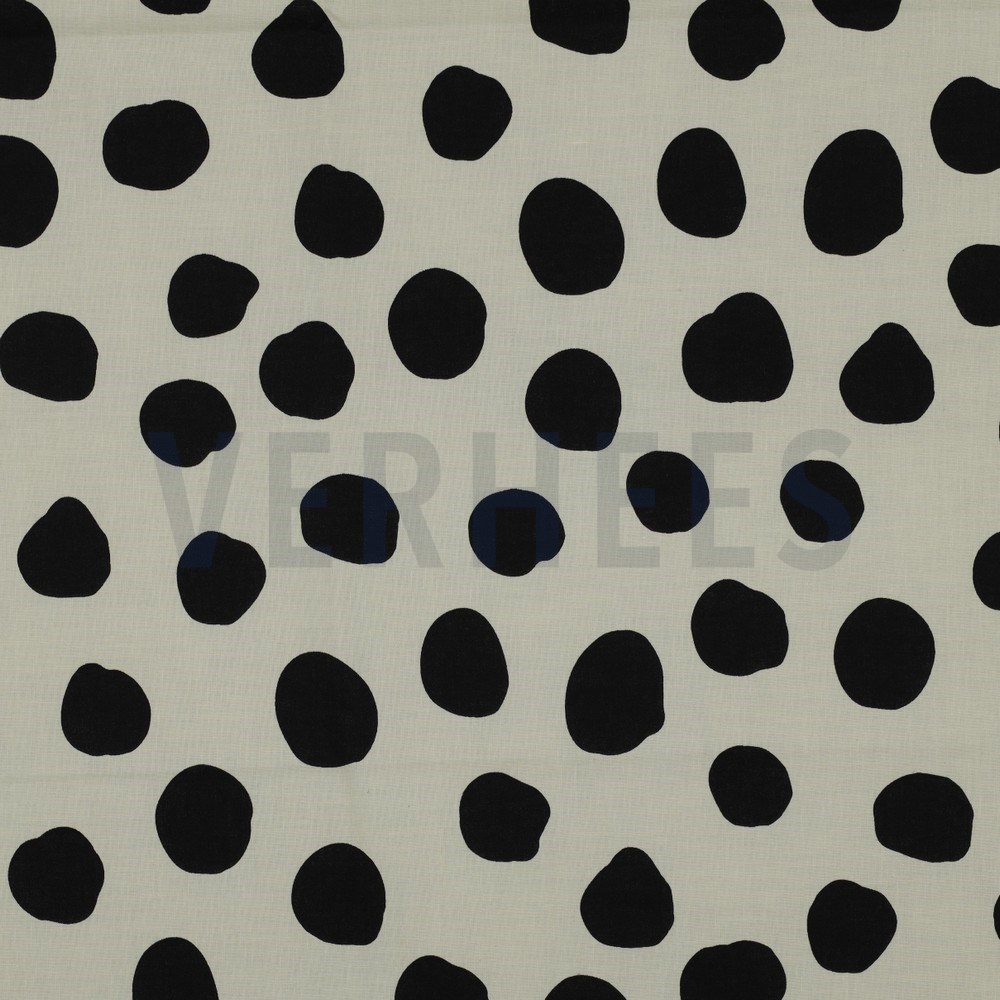 COATED COTTON DOTS AND STRIPES WHITE (hover)
